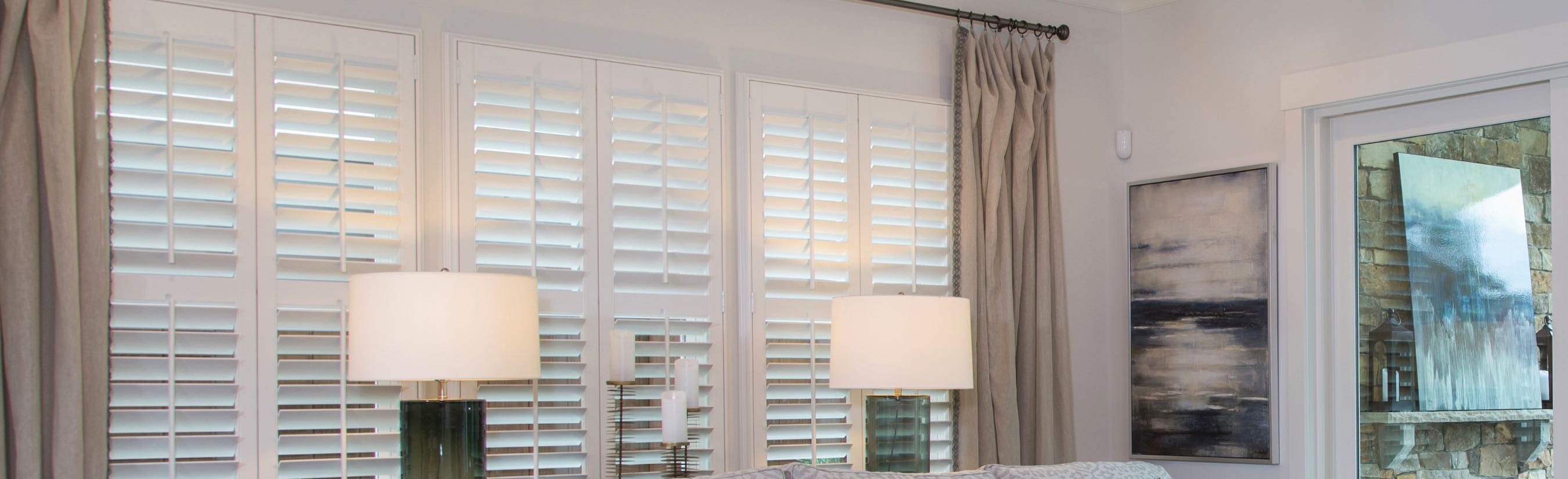 Interior Plantation Shutters in Living Room